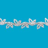 Strassz szalag - SILVER